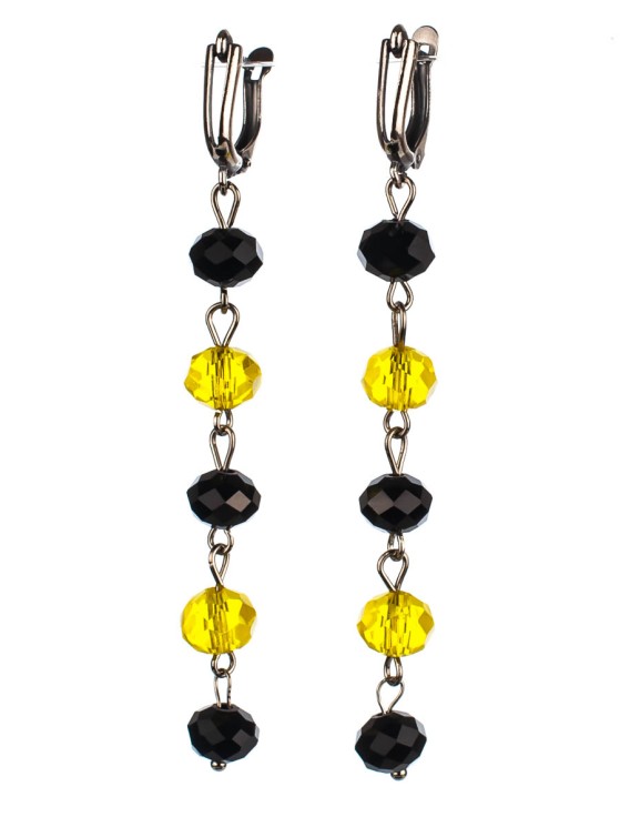 Серьги из хрусталя "Ручеёк" с9862