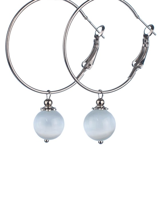 Серьги из кошачьего глаза "Самба" 03-1445