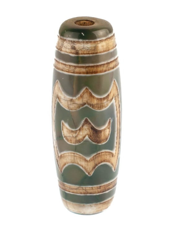 Бусина из агата "Дзи Гаруда" пдв-936