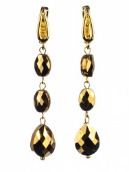 Серьги из ювелирного стекла "Праздник" 03-1242