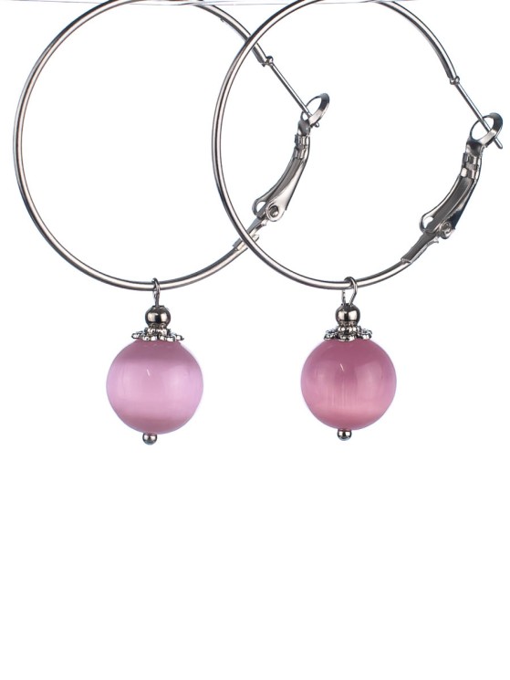 Серьги из кошачьего глаза "Самба" 03-1446