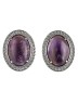 Серьги из аметиста "Афина" сг-071-АМ