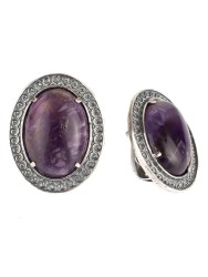 Серьги из аметиста "Афина" сг-071-АМ