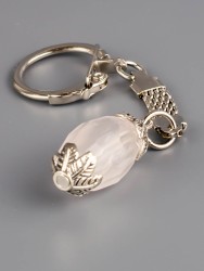 Брелок из розового кварца "Стильная штучка" БРК-957