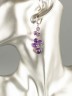 Серьги из аметиста "Водопад" 03-1791