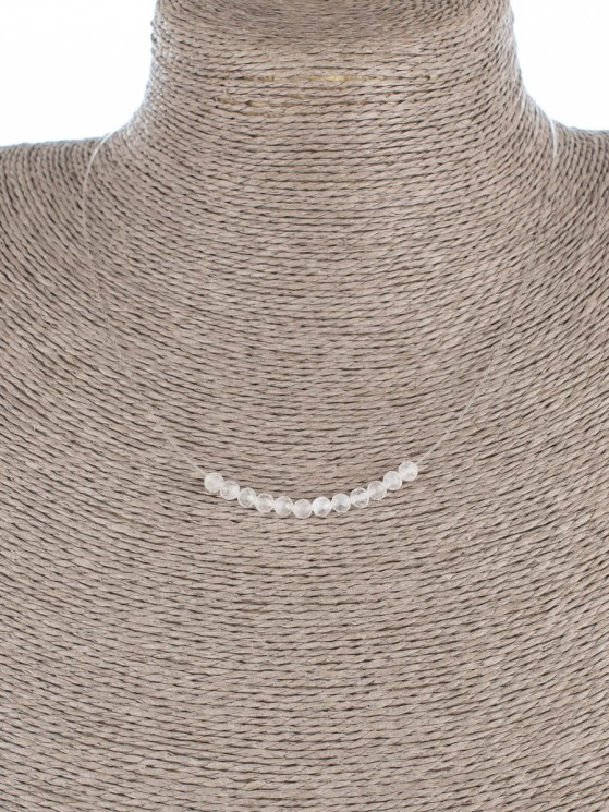 Колье с горным хрусталем "Нежность" 01-499