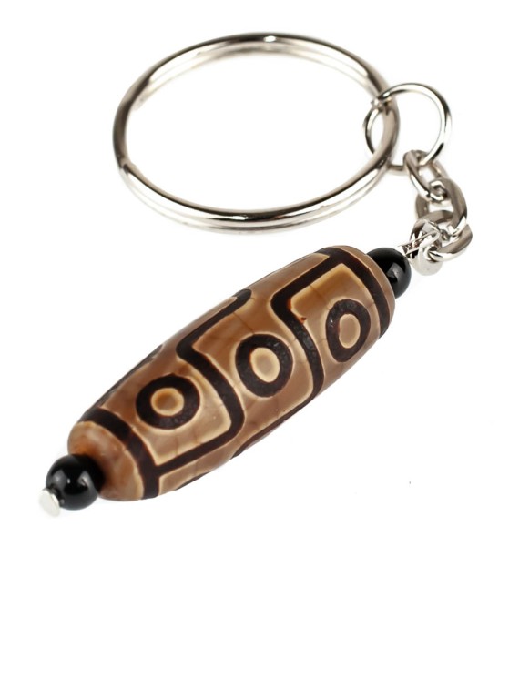 Брелок из агата "Дзи 9 Глаз" БРК-895