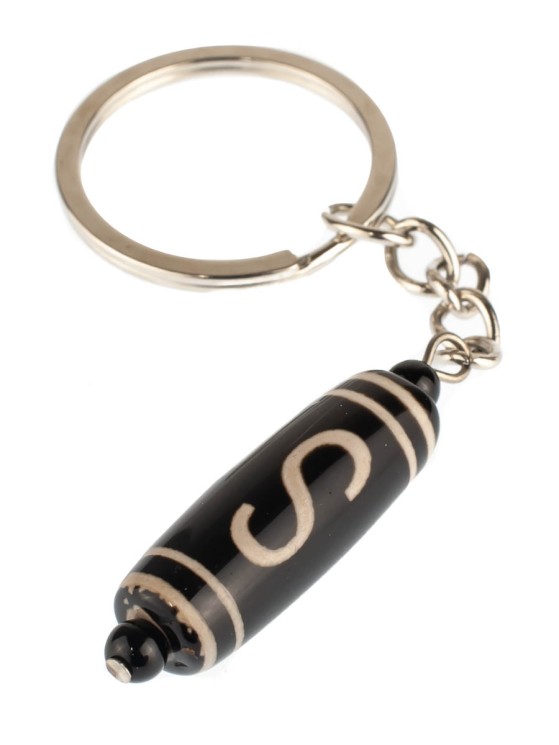 Брелок из агата "Дзи Денежный крючок" БРК-734