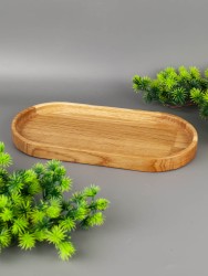 Тарелка из дерева дуб 12х25 см 54-174