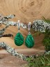 Серьги из иск. малахита "Адажио" с9703