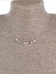 Колье с кварцем волосатиком "Нежность" 01-501