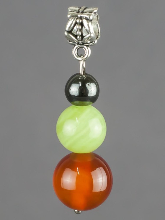 Кулон-оберег "3 хранителя - Рак" самоцветы пд-кам4572