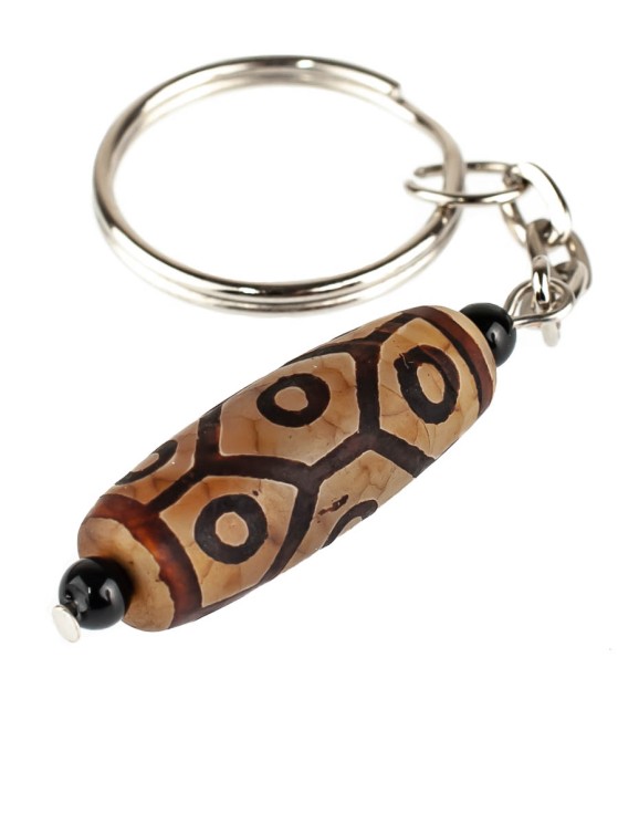 Брелок из агата "Дзи 9 Глаз" БРК-898