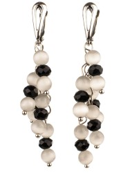 Серьги из кошачьего глаза "Смородина" с8908