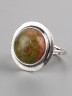 Кольцо из унакита "Рондо" кг-983-УН