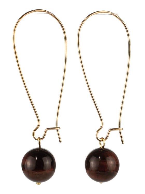 Серьги из бычьего глаза "Феличита" с9429