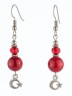 Серьги из имитации коралла "Сантия" с8808