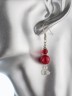 Серьги из имитации коралла "Сантия" с8808
