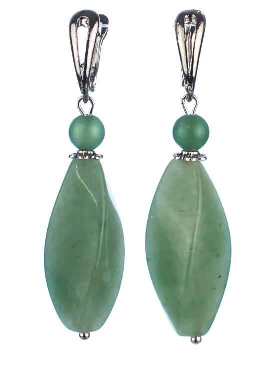 Серьги из нефрита "Загадка" 03-1451