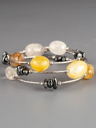 Браслет из цитрина "Настроение" 02-1085