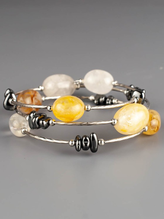 Браслет из цитрина "Настроение" 02-1085