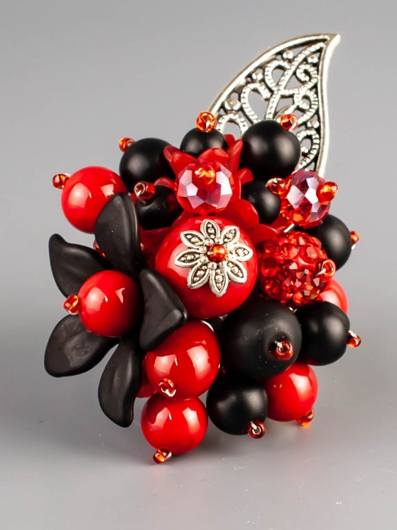 Брошь из им. коралла "Флоренсия" бшс-5190