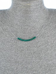 Колье с им. малахита "Нежность" 01-504