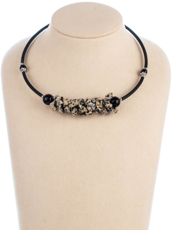 Колье из яшмы "Мелодия" 01-721