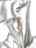 Серьги из родохрозита "Забава" 03-1432
