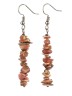 Серьги из родохрозита "Забава" 03-1432