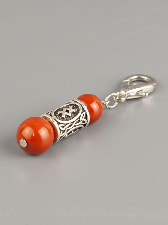 Брелок "Руна Ингуз" с яшмой БРК-940