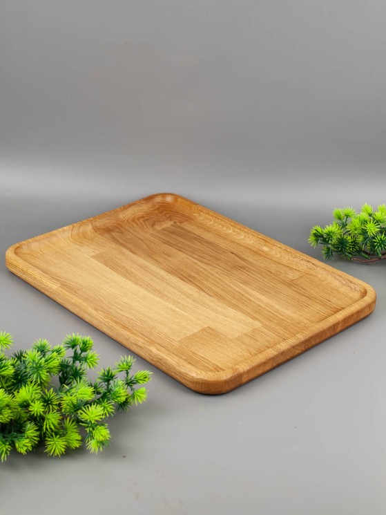 Поднос из дерева дуб 25х34 см 54-178