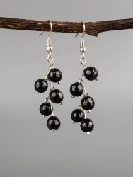 Серьги из агат "Ёлочка" с9212