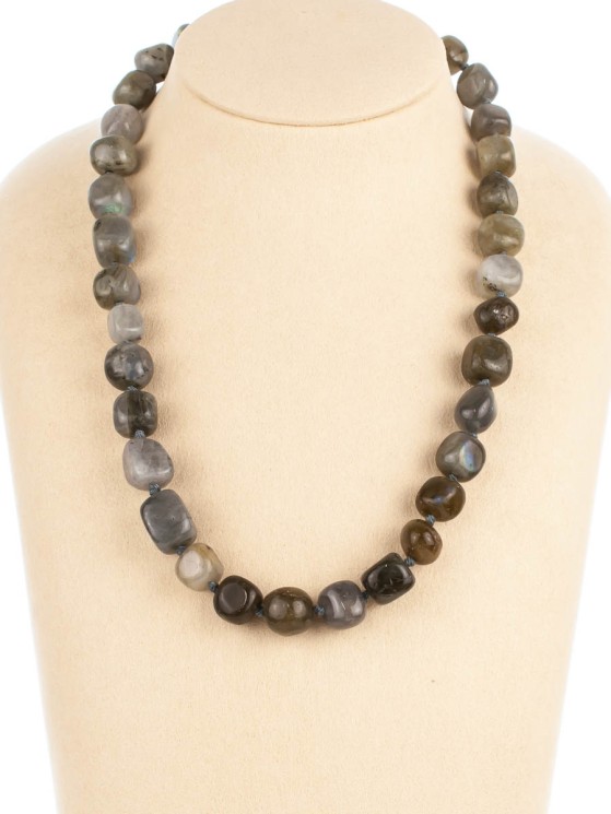 Бусы из лабрадора «Настроение» 01-657