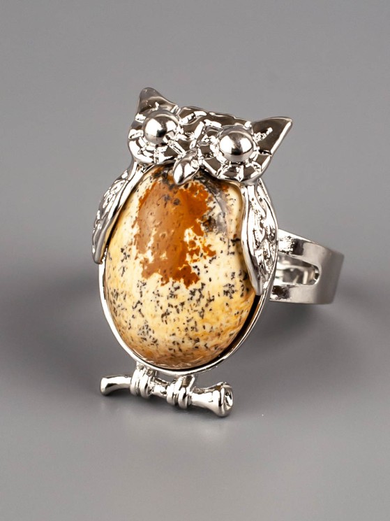 Кольцо из яшмы "Мудрость" 04-771