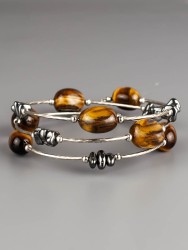 Браслет из тигрового глаза "Настроение" 02-1087