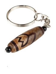 Брелок из агата "Дзи Золотой Лотос" БРК-902