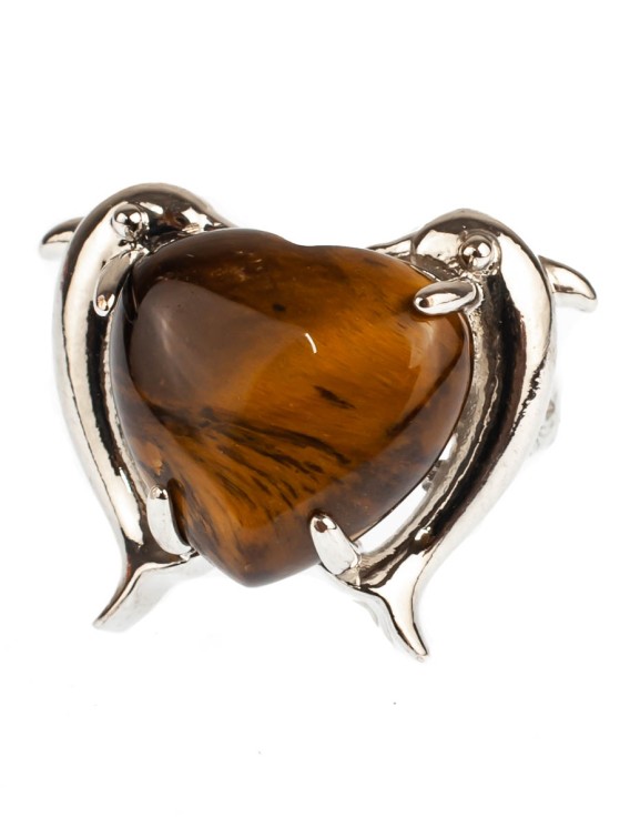 Кольцо из тигрового глаза "Вдохновение" 04-529