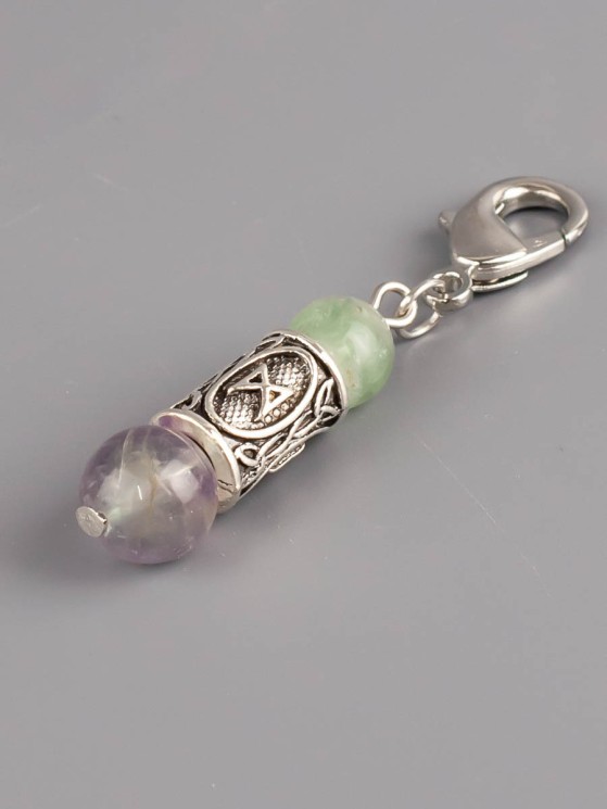 Брелок "Руна Дагаз" с флюоритом БРК-942