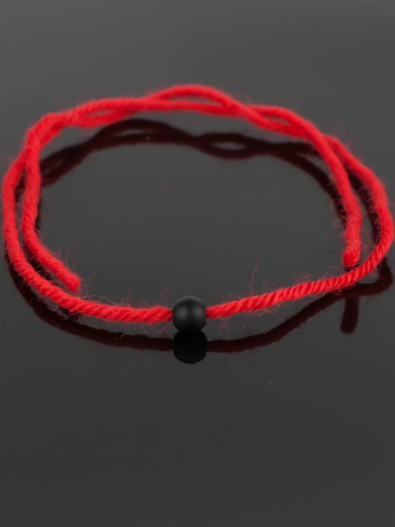 Браслет-оберег "Красная нить - шунгит" бп10986
