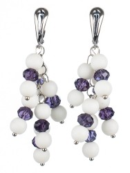 Серьги из им. агата "Смородина" 03-1134