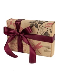 Набор для упаковки подарка - подарочная коробка 13х18,5х4 см 1 шт. УП-298