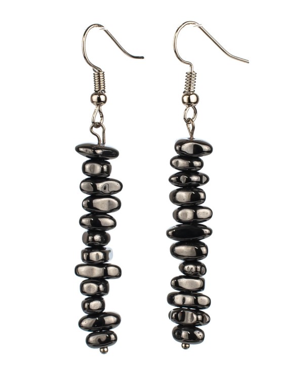 Серьги из гематита "Забава" 03-1436