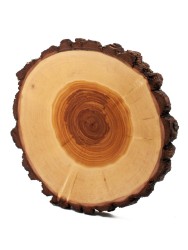 Доска сервировочная из дерева ива d 16-17 см, толщина 15-16 мм ПС-001