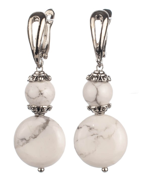 Серьги из турквенита "Мадлена" 03-1372