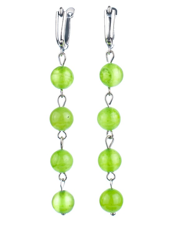 Серьги из оникса "Ручеёк" 03-1462