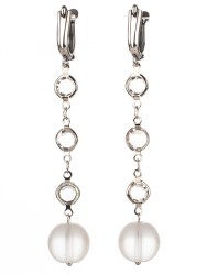 Серьги из горного хрусталя "Дива" 03-363