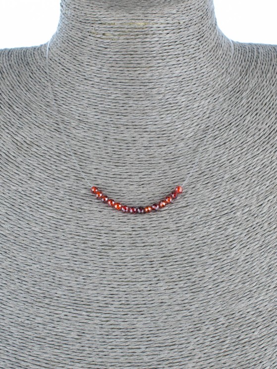 Колье с кубическим цирконием "Нежность" 01-510