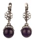 Серьги из аметиста "Верба" сг-044-АМ