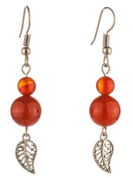 Серьги из сердолика "Сантия" с8736